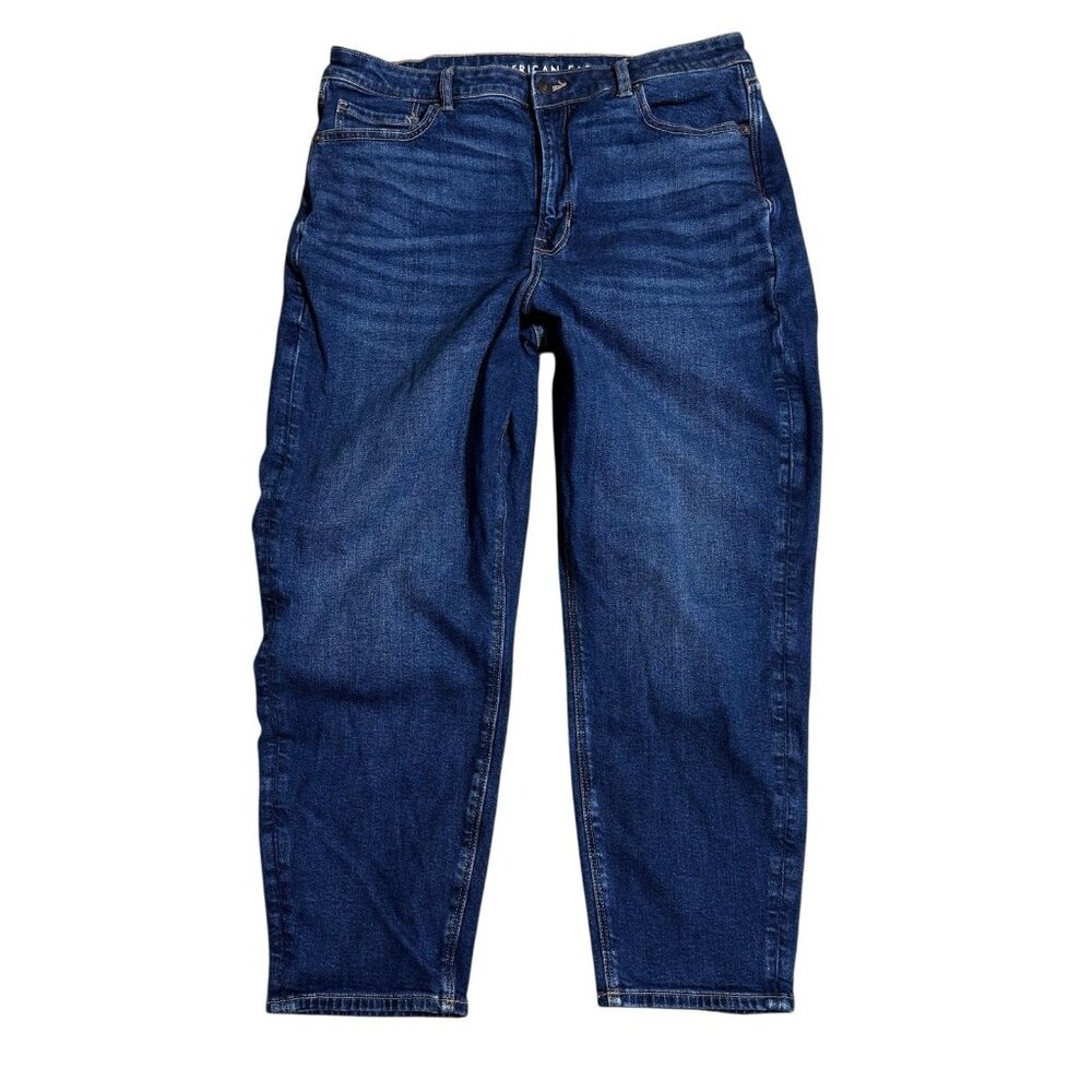 American Eagle Mom Stretch Women’s Jeans Size 16 Short Blue